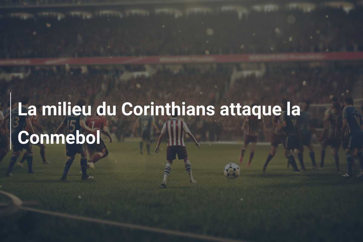 La milieu du Corinthians attaque la Conmebol