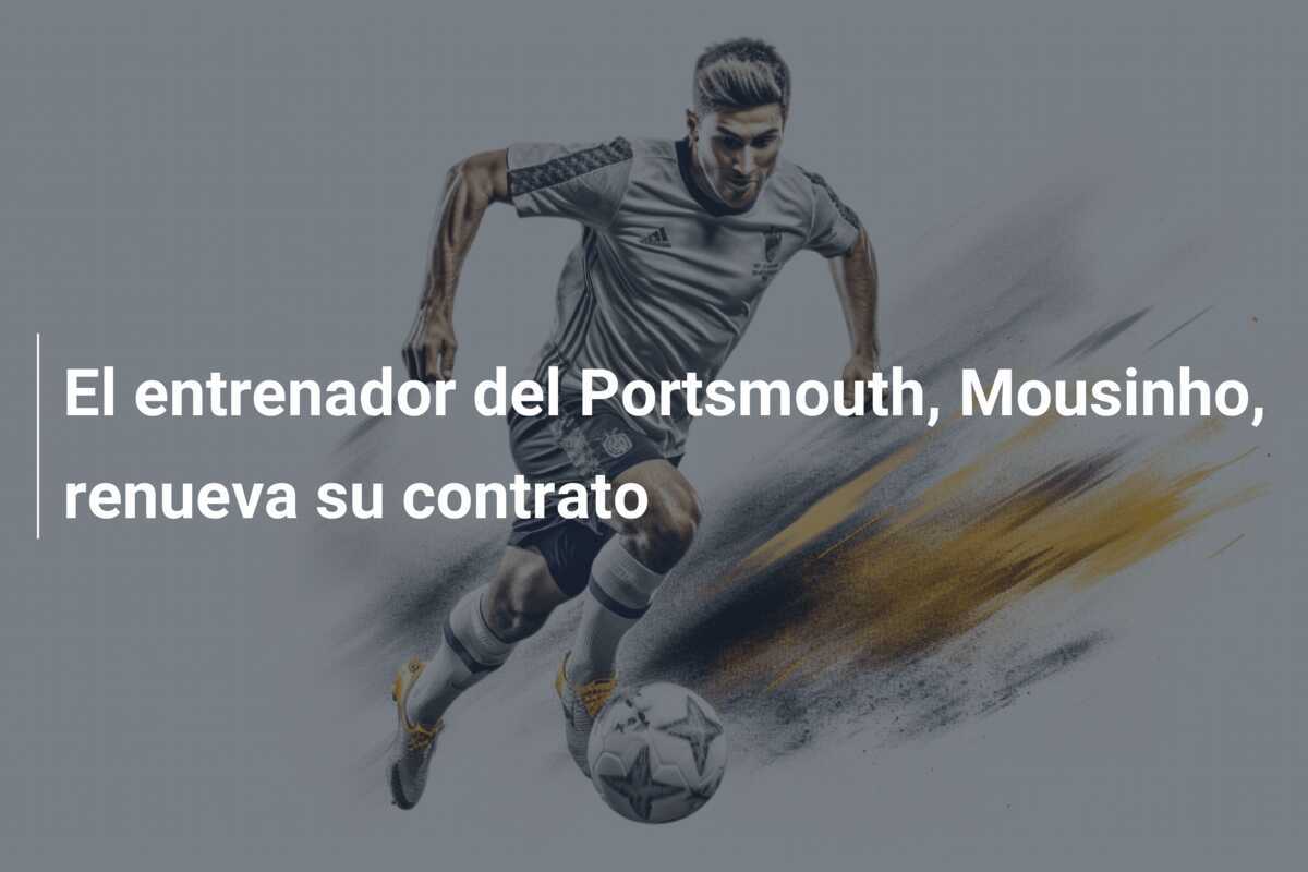 El entrenador del Portsmouth, Mousinho, renueva su contrato