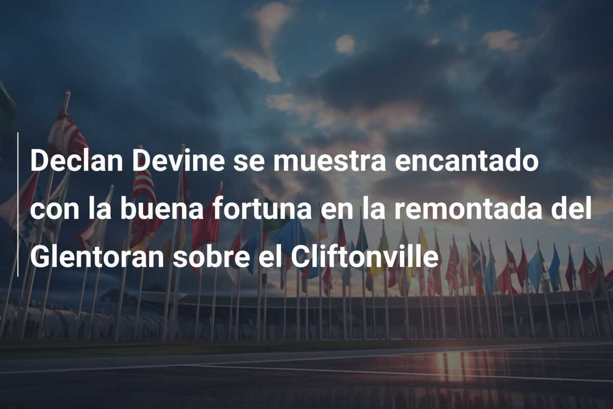Declan Devine se muestra encantado con la buena fortuna en la remontada del Glentoran sobre el Cliftonville