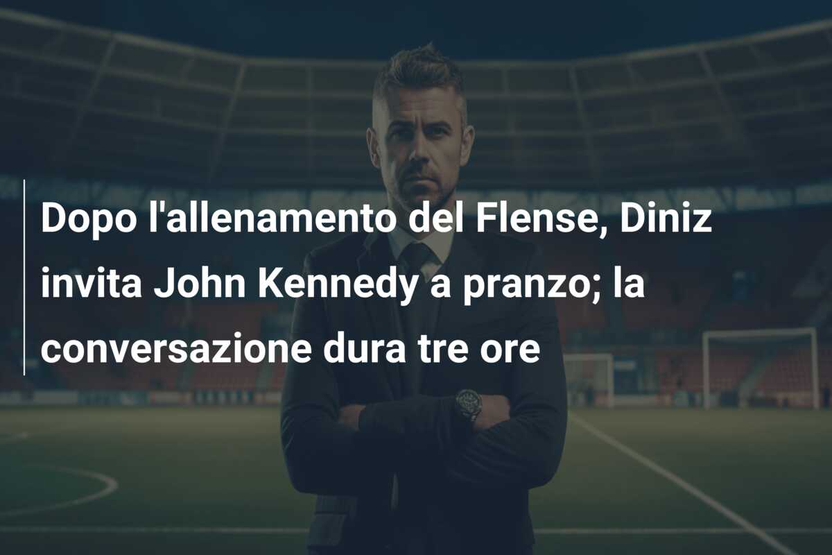 Dopo l’allenamento del Flense, Diniz invita John Kennedy a pranzo; la conversazione dura tre ore
