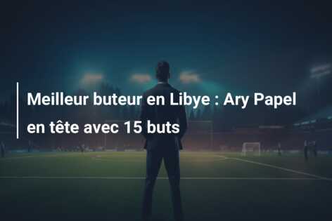 Meilleur buteur en Libye : Ary Papel en tête avec 15 buts