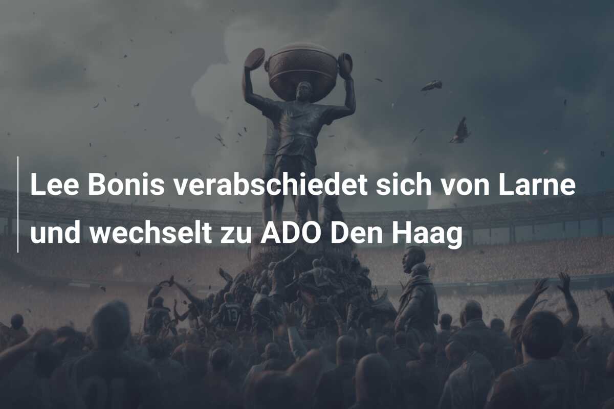 Lee Bonis verabschiedet sich von Larne und wechselt zu ADO Den Haag