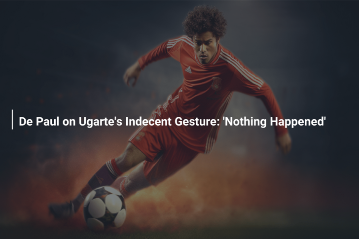 De Paul on Ugarte’s Indecent Gesture: ‘Nothing Happened’