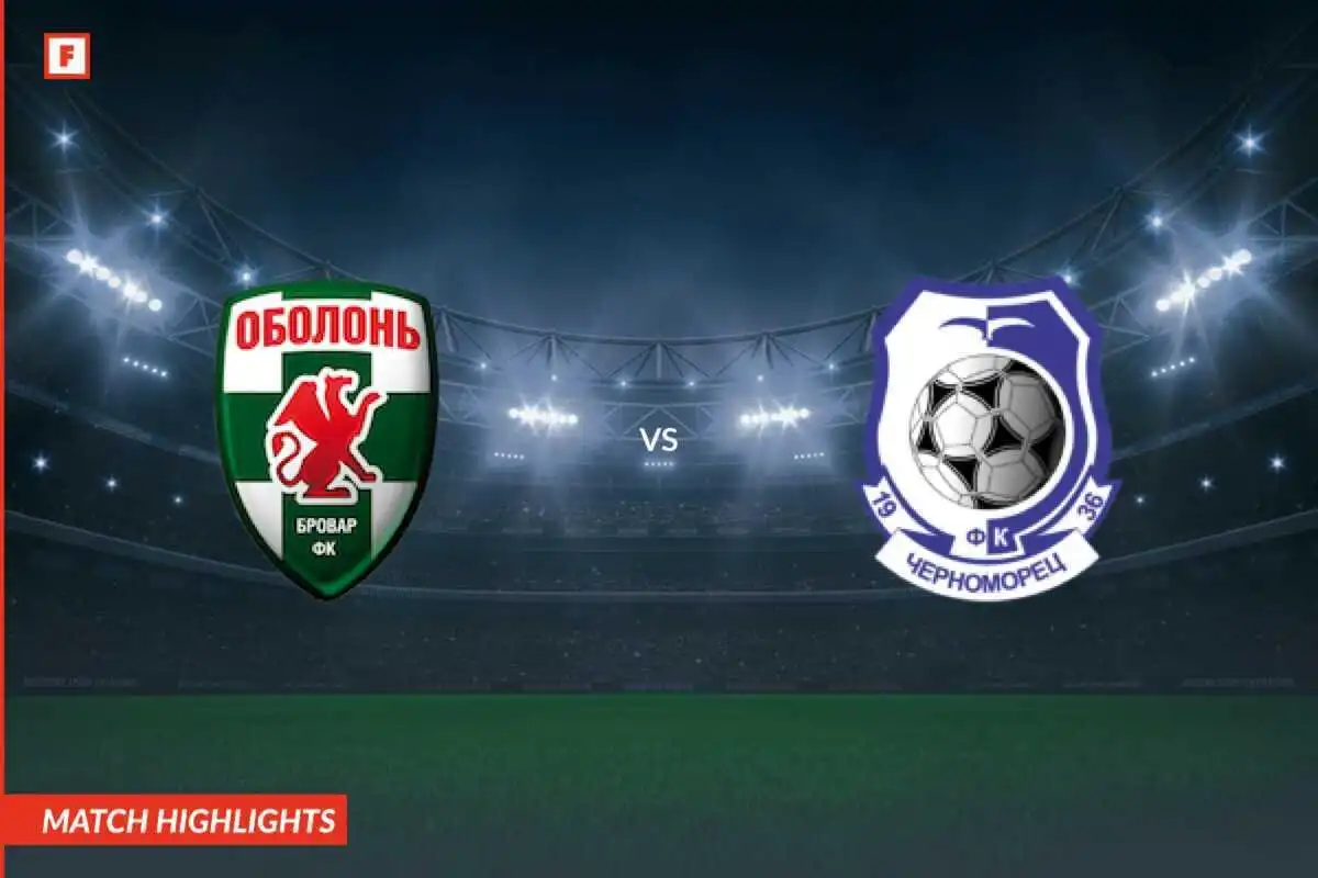 Obolon Kyiv - Chornomorets Odesa gol dan sorotan