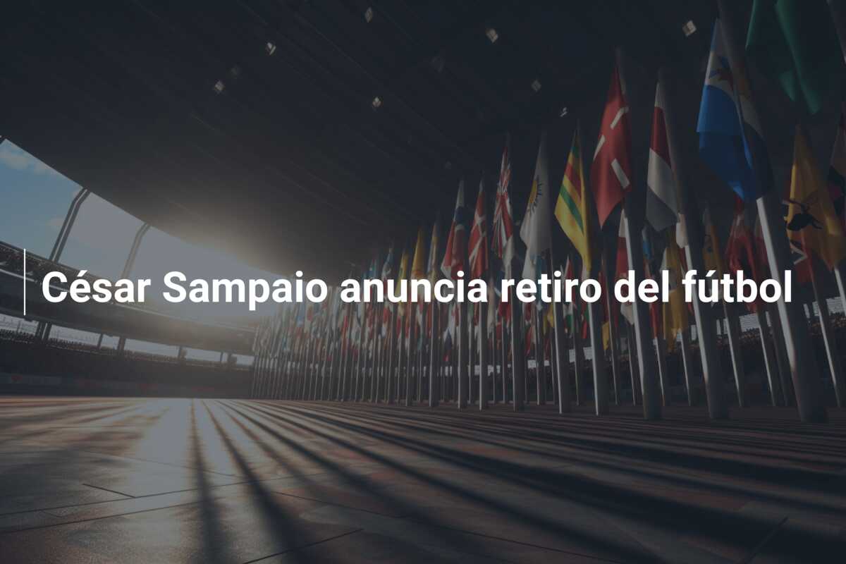 César Sampaio anuncia retiro del fútbol