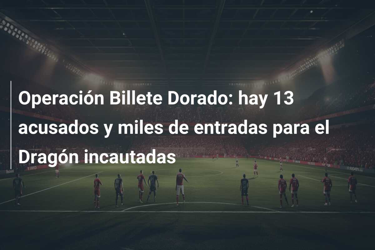 Operación Billete Dorado: hay 13 acusados y miles de entradas para el Dragón incautadas