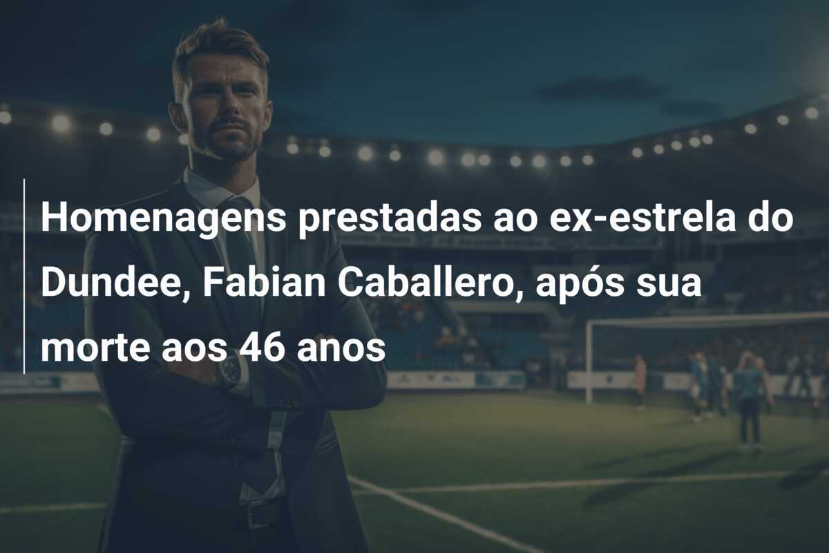Homenagens prestadas ao ex-estrela do Dundee, Fabian Caballero, após sua morte aos 46 anos