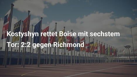 Kostyshyn rettet Boise mit sechstem Tor: 2:2 gegen Richmond