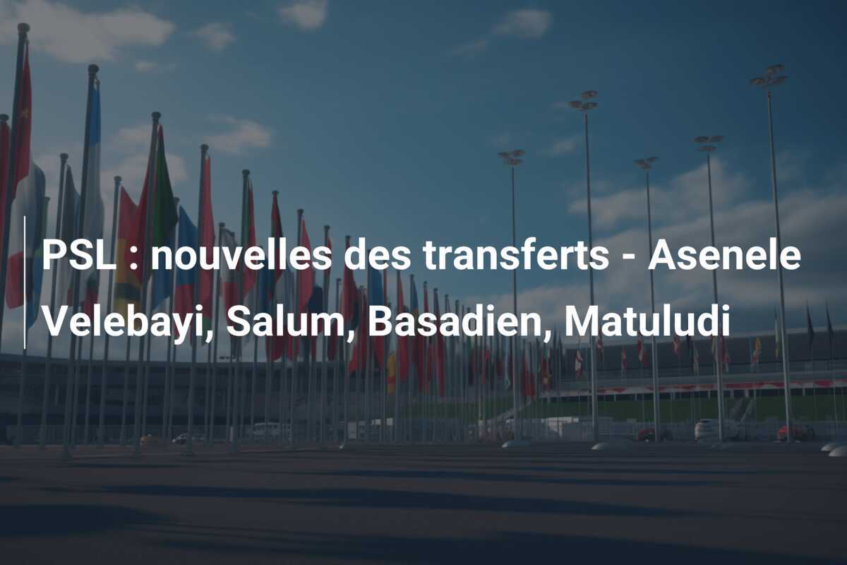 PSL : nouvelles des transferts - Asenele Velebayi, Salum, Basadien, Matuludi