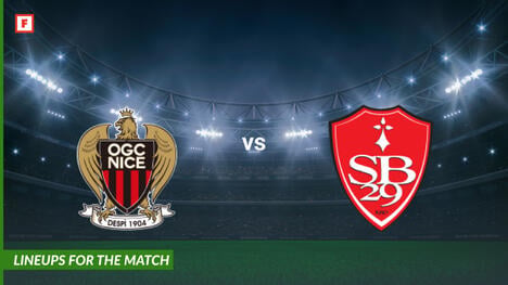 Nice vs Stade Brestois 29: lineups for the match