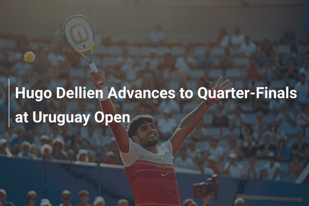Hugo Dellien zieht ins Viertelfinale des Uruguay Open ein