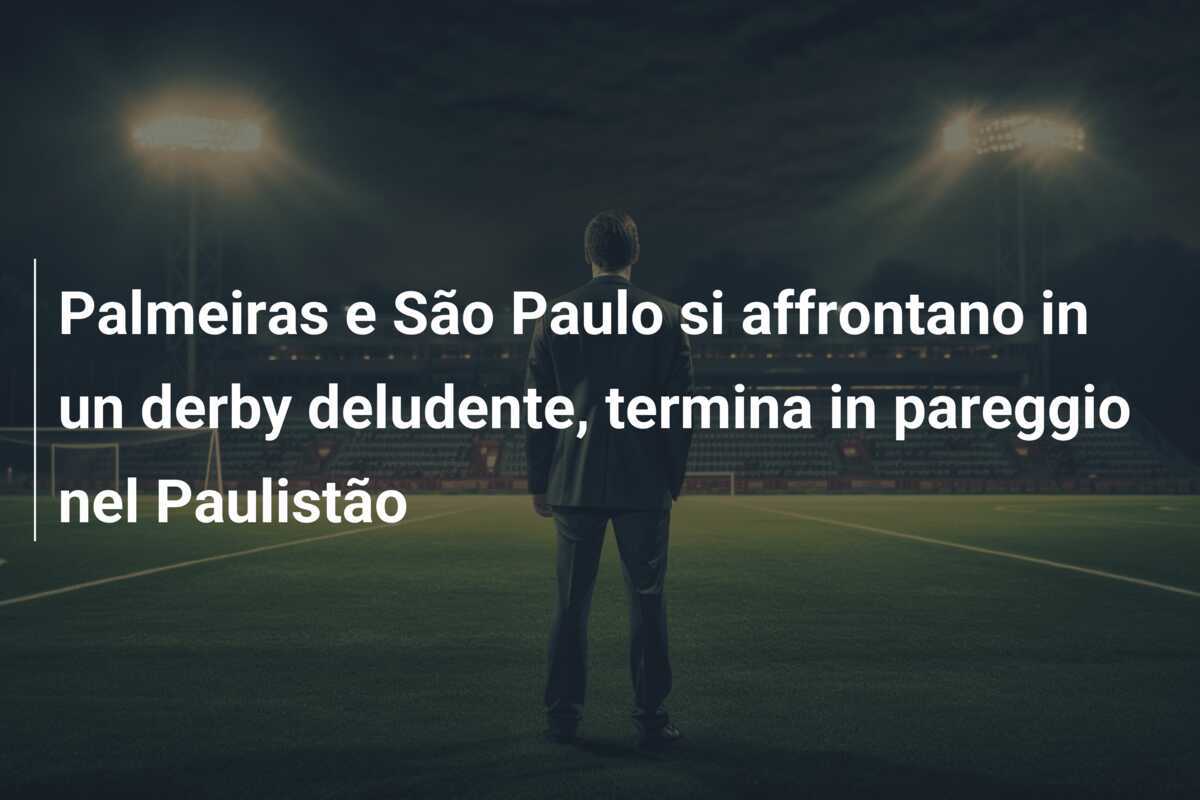 Palmeiras e São Paulo si affrontano in un derby deludente, termina in pareggio nel Paulistão