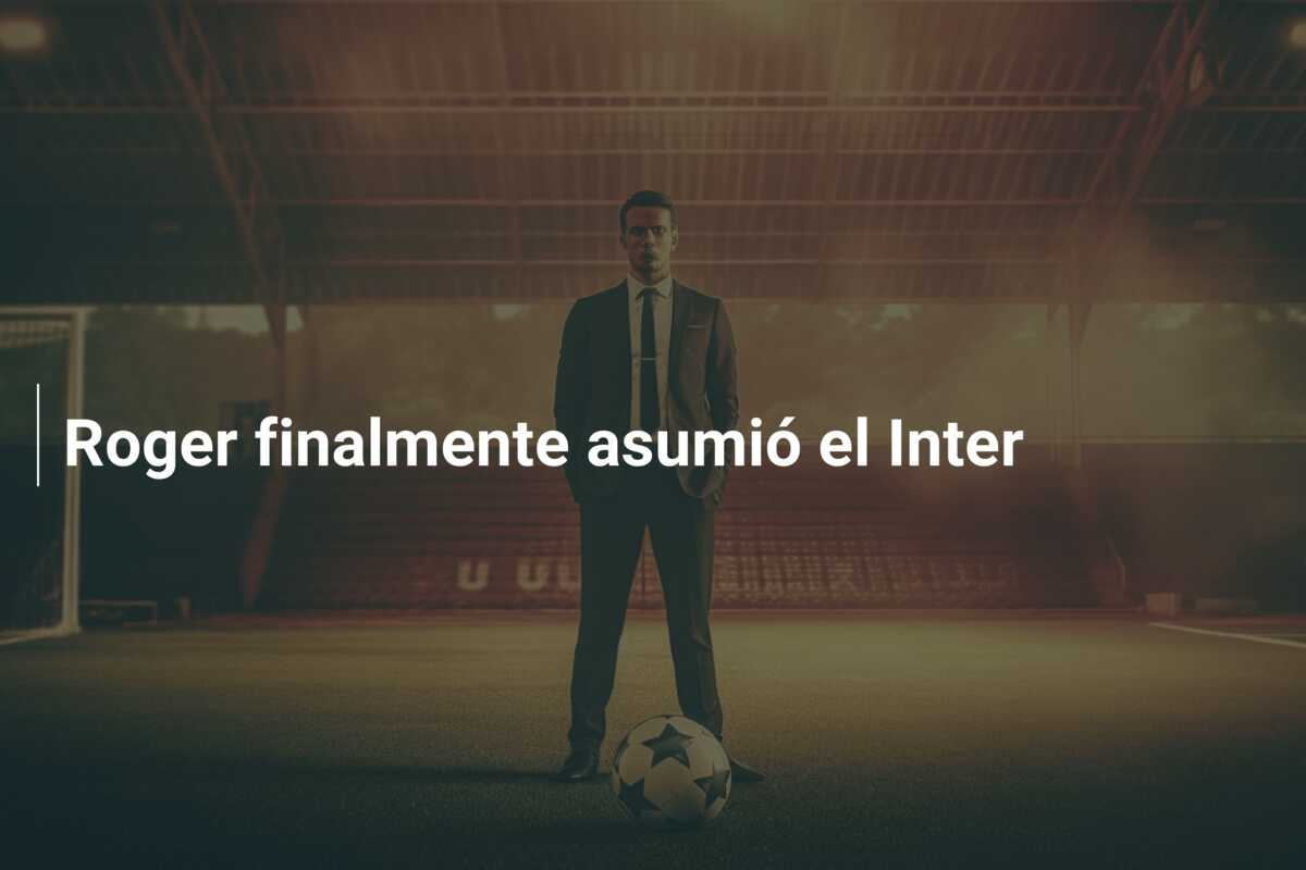 Roger finalmente asumió el Inter
