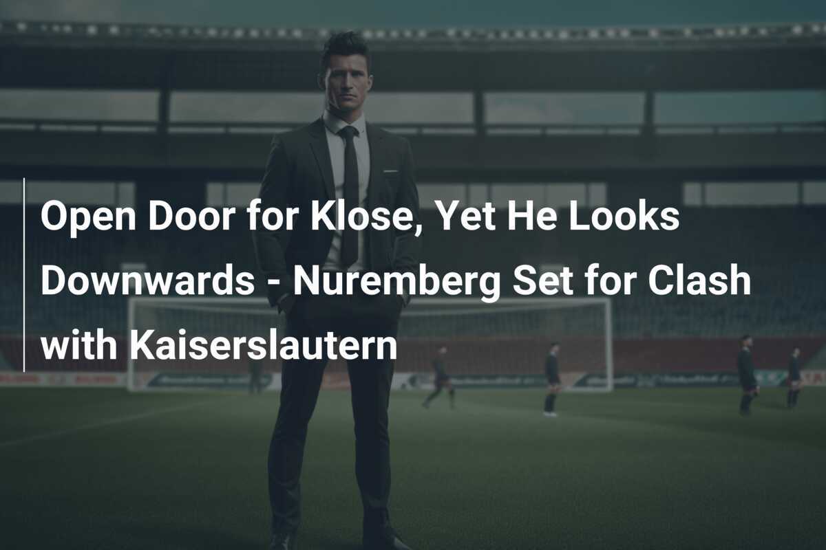 Porta aperta per Klose, ma lui guarda verso il basso - Il Nuremberg si prepara per la sfida con il Kaiserslautern
