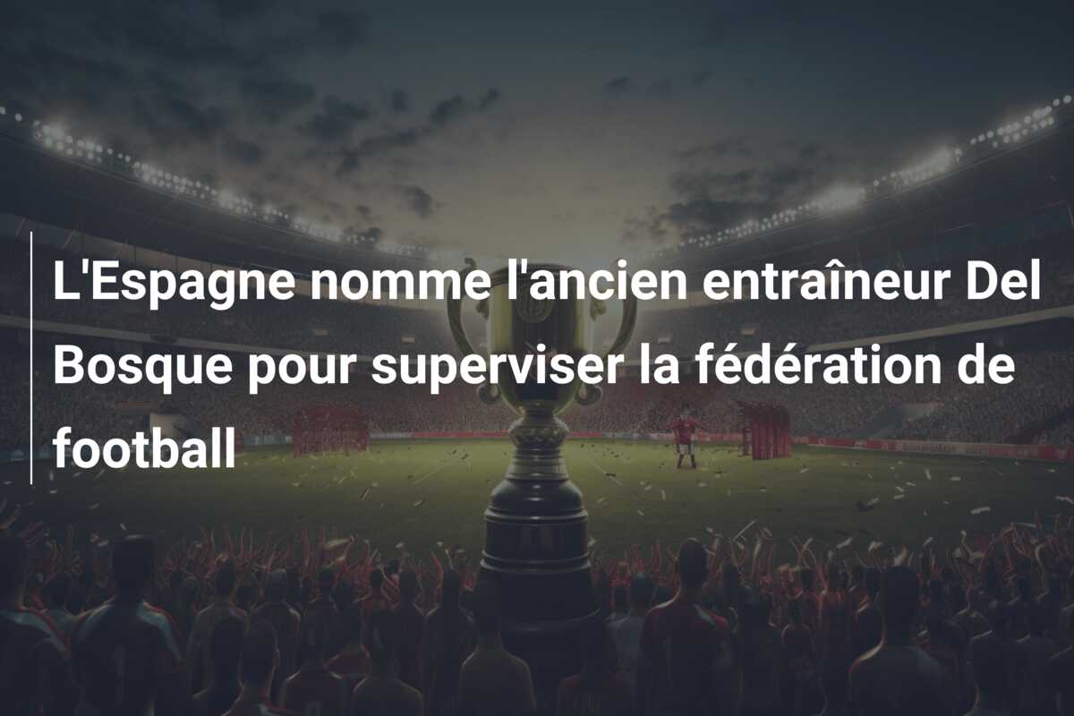 L’Espagne nomme l’ancien entraîneur Del Bosque pour superviser la fédération de football