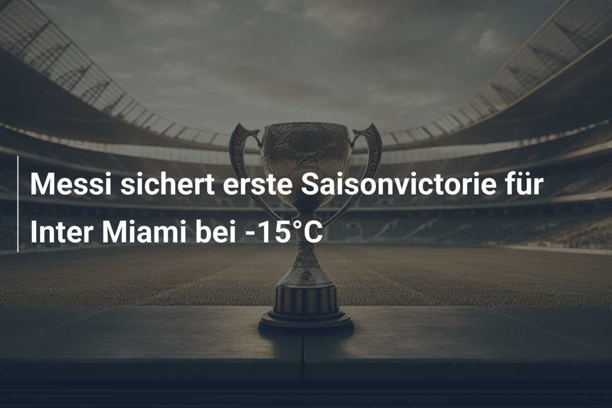 Messi sichert erste Saisonvictorie für Inter Miami bei -15°C