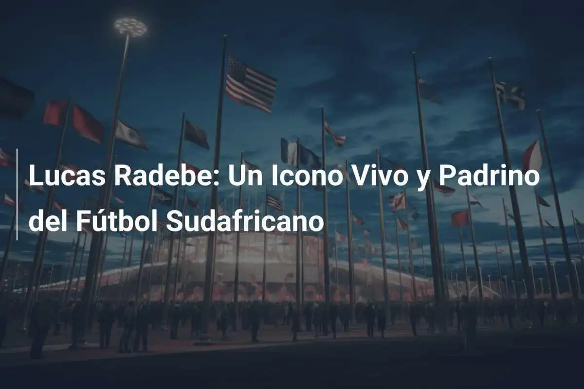 Lucas Radebe: Un Icono Vivo y Padrino del Fútbol Sudafricano