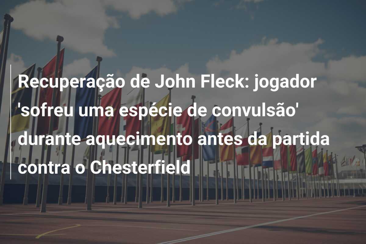 Recuperação de John Fleck: jogador 'sofreu uma espécie de convulsão' durante aquecimento antes da partida contra o Chesterfield