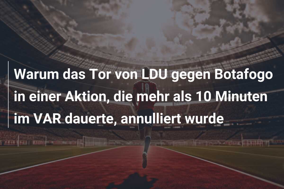 Warum das Tor von LDU gegen Botafogo in einer Aktion, die mehr als 10 Minuten im VAR dauerte, annulliert wurde
