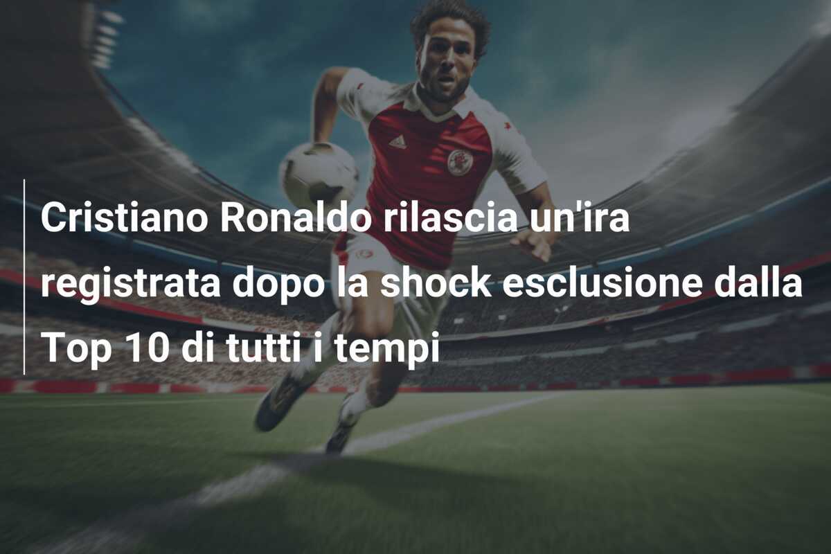 Cristiano Ronaldo rilascia un'ira registrata dopo la shock esclusione dalla Top 10 di tutti i tempi