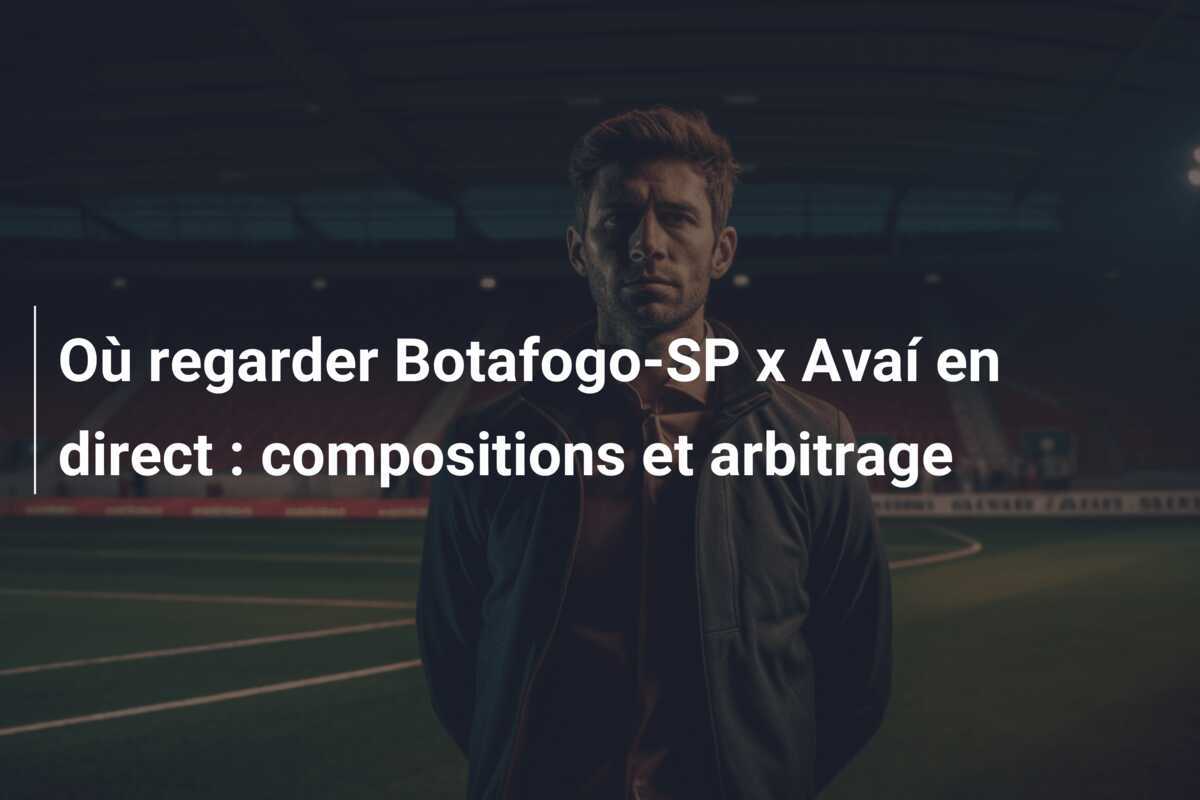 Où regarder Botafogo-SP x Avaí en direct : compositions et arbitrage