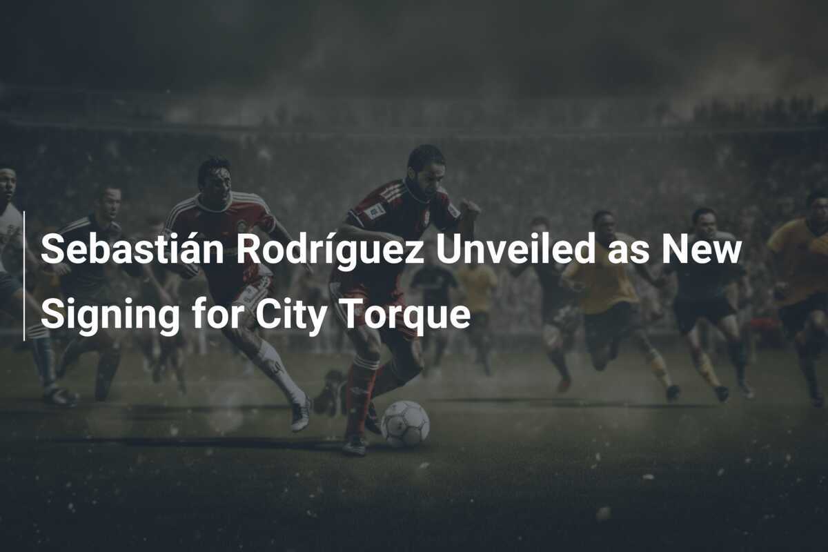 Sebastián Rodríguez Diperkenalkan sebagai Pemain Baru City Torque