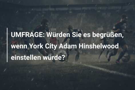 UMFRAGE: Würden Sie es begrüßen, wenn York City Adam Hinshelwood einstellen würde?