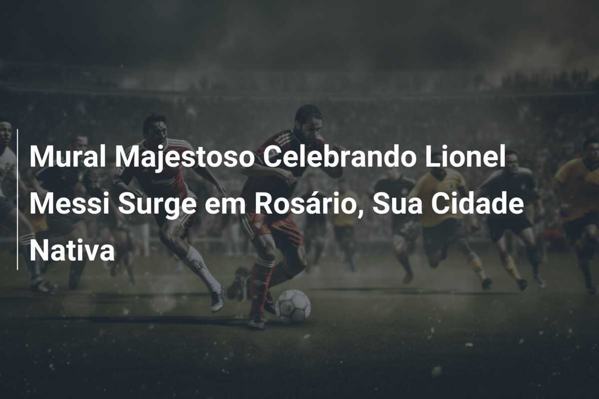 Mural Majestoso Celebrando Lionel Messi Surge em Rosário, Sua Cidade Nativa