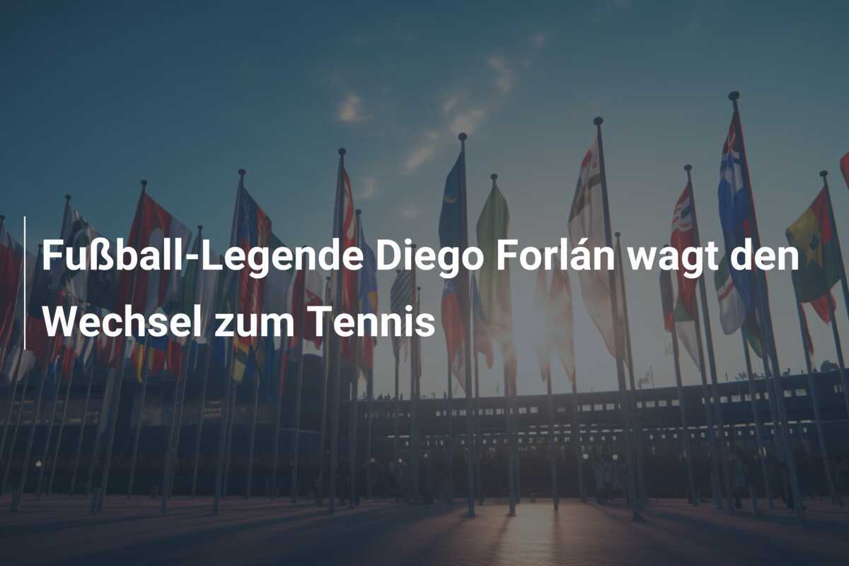Fußball-Legende Diego Forlán wagt den Wechsel zum Tennis