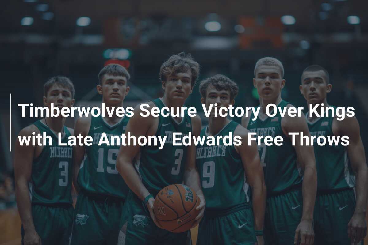 Timberwolves Secure Victory Over Kings with Late Anthony Edwards Free