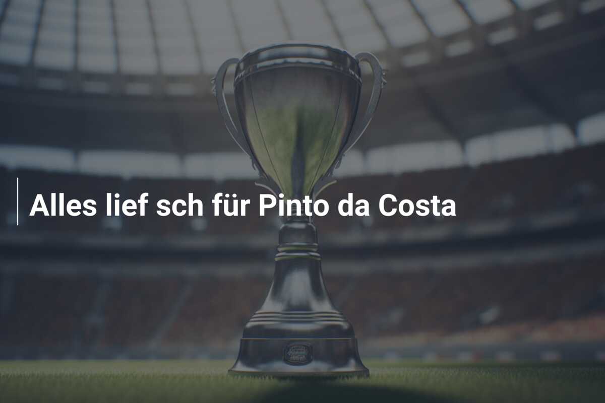 Alles lief sch für Pinto da Costa