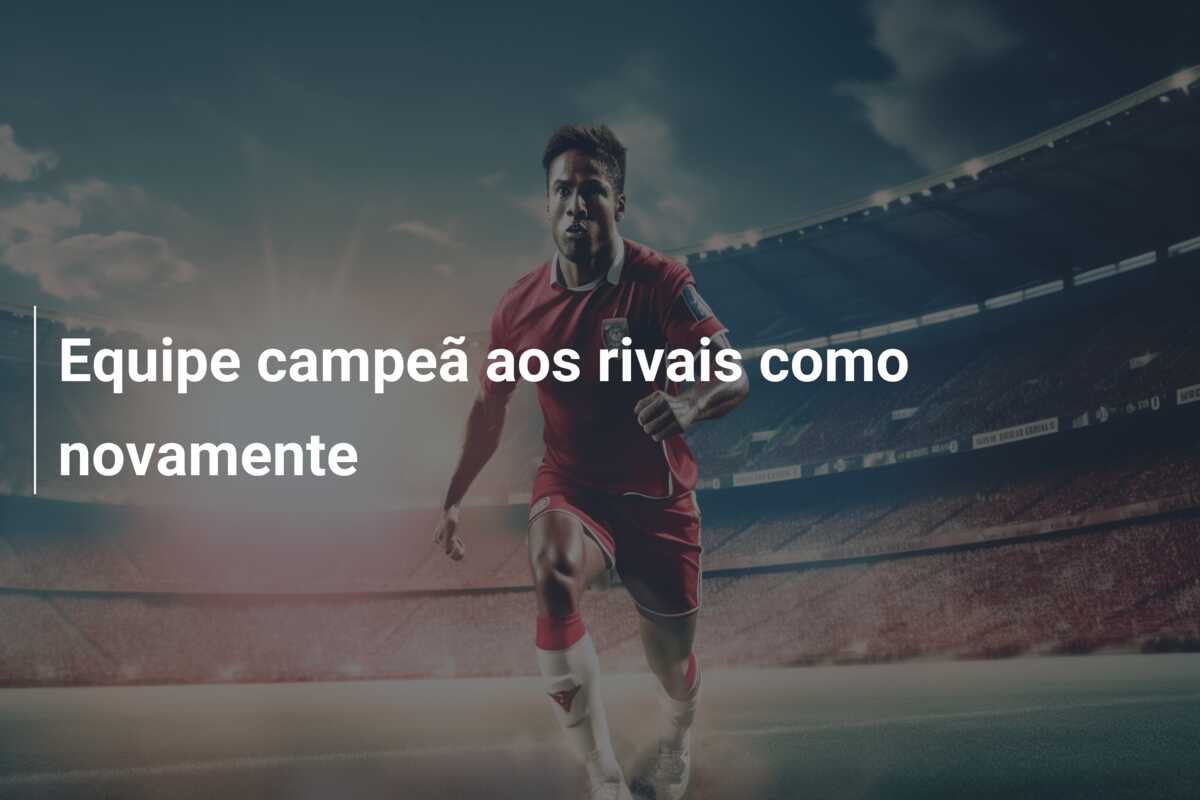 Equipe campeã aos rivais como novamente