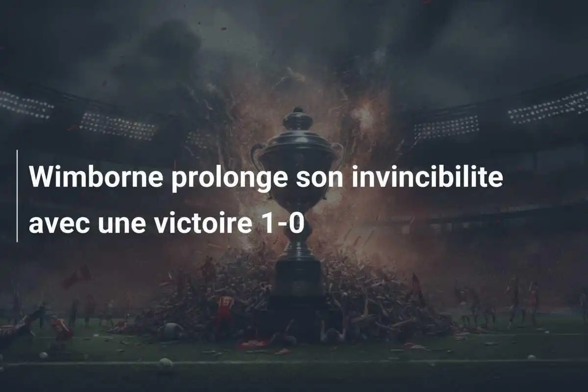 Wimborne prolonge son invincibilite avec une victoire 1-0