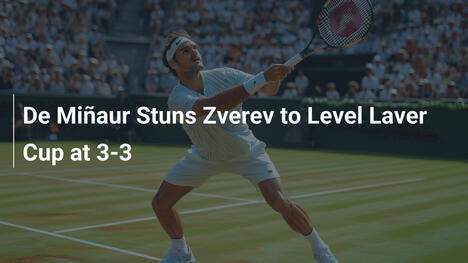 De Miñaur schockt Zverev – Laver Cup steht 3:3