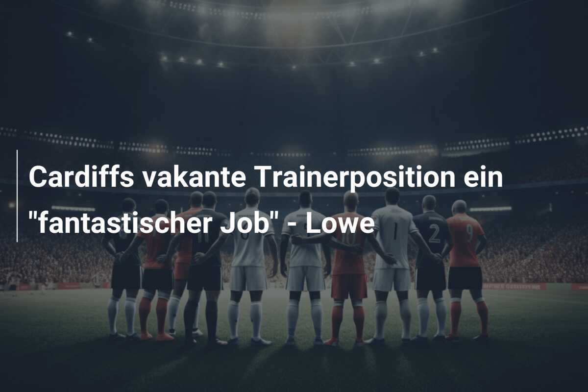 Cardiffs vakante Trainerposition ein "fantastischer Job" - Lowe