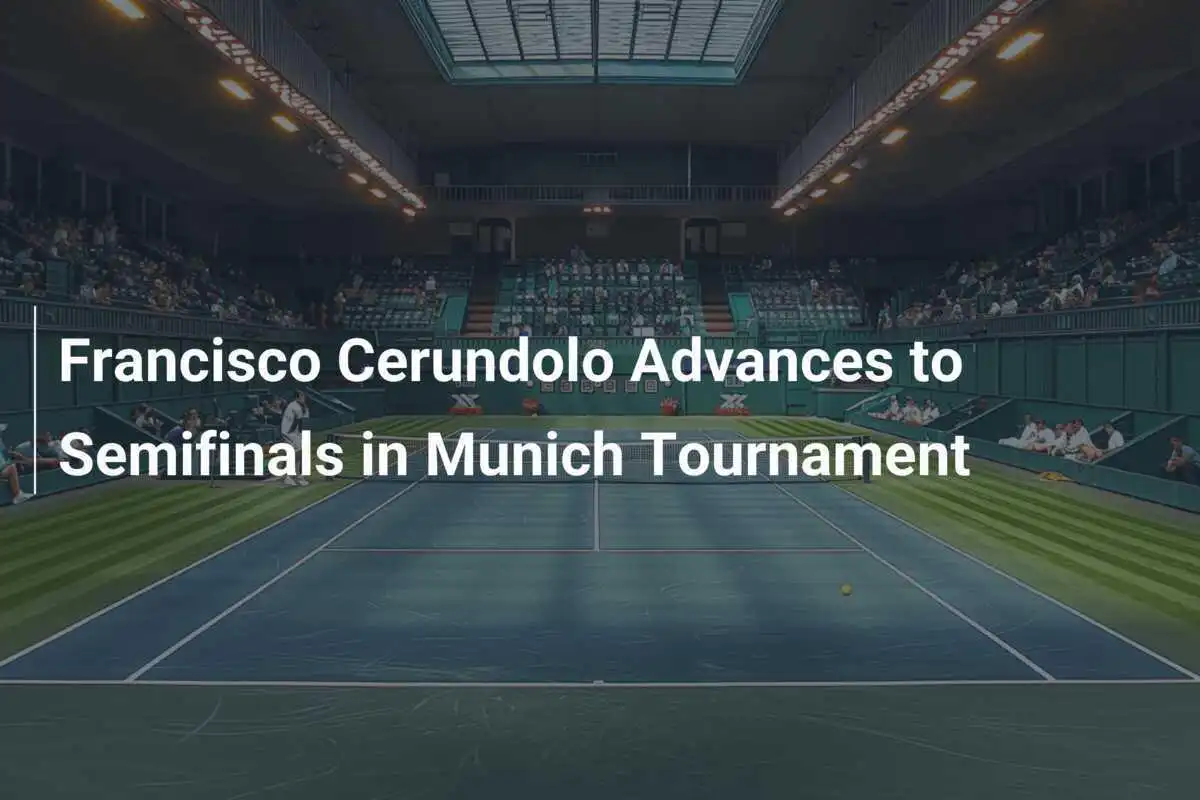 Francisco Cerundolo erreicht Halbfinale des Münchner Turniers