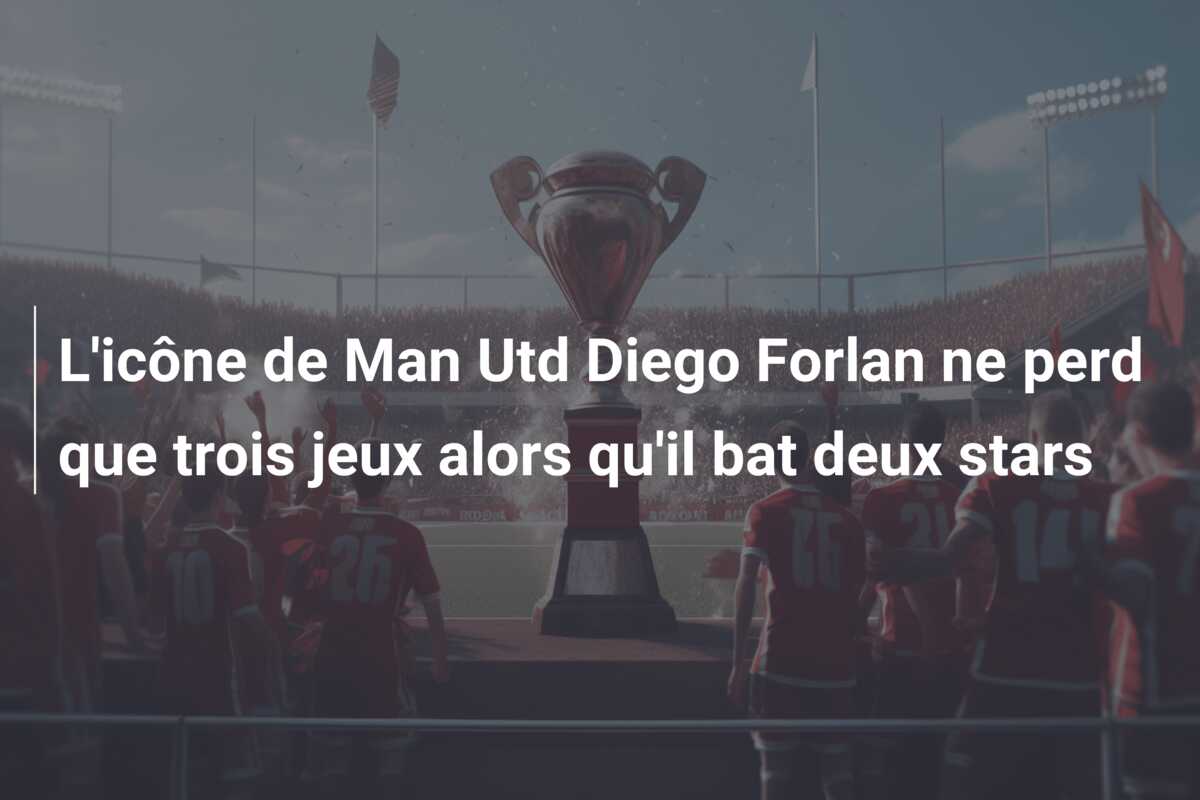 L’icône de Man Utd Diego Forlan ne perd que trois jeux alors qu’il bat deux stars