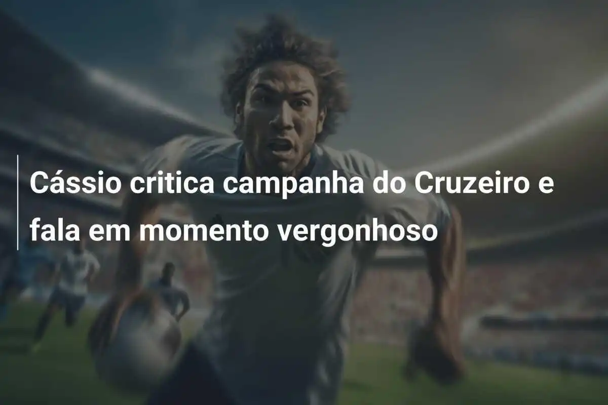 Cássio critica campanha do Cruzeiro e fala em momento vergonhoso