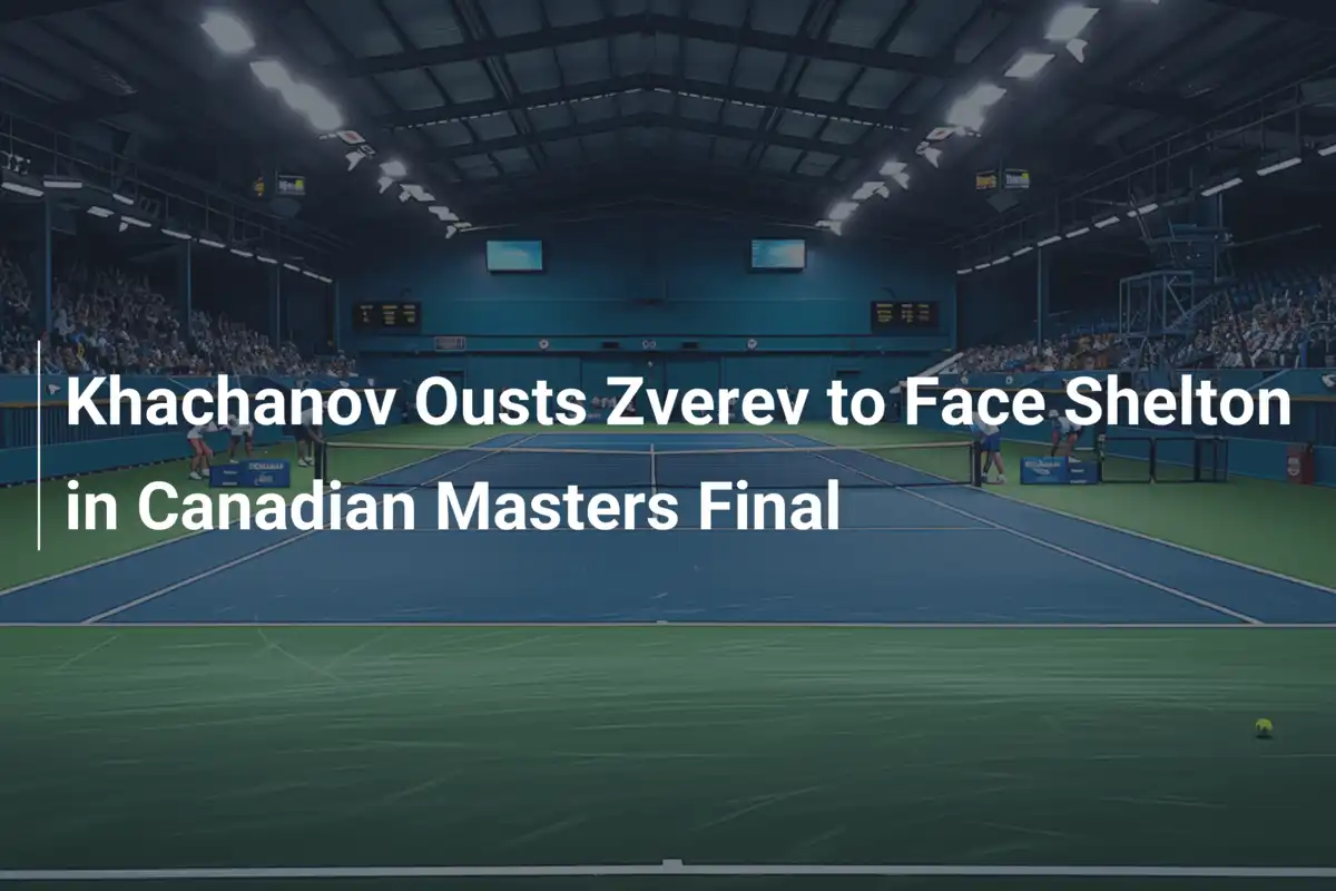 Sensationssieg: Khachanov stürzt Zverev und trifft im Finale auf Shelton