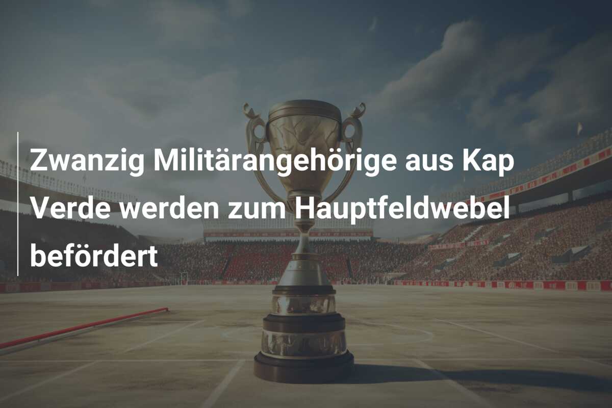 Zwanzig Militärangehörige aus Kap Verde werden zum Hauptfeldwebel befördert