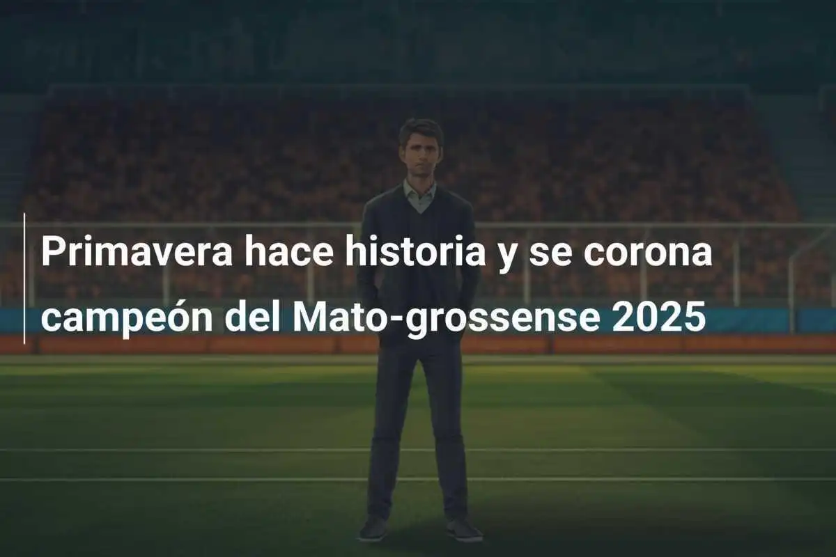 Primavera hace historia y se corona campeón del Mato-grossense 2025