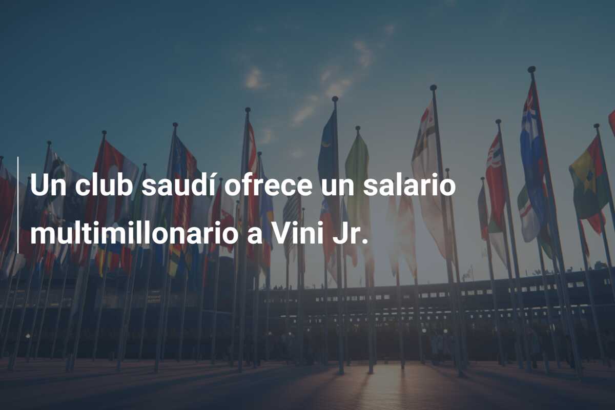Un club saudí ofrece un salario multimillonario a Vini Jr.