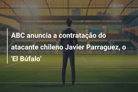 ABC anuncia a contratação do atacante chileno Javier Parraguez, o ‘El Búfalo’