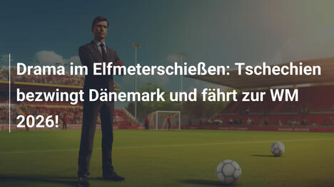 Drama im Elfmeterschießen: Tschechien bezwingt Dänemark und fährt zur WM 2026!