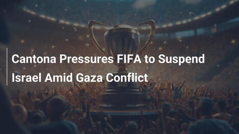 Cantona drängt FIFA, Israel zu suspendieren