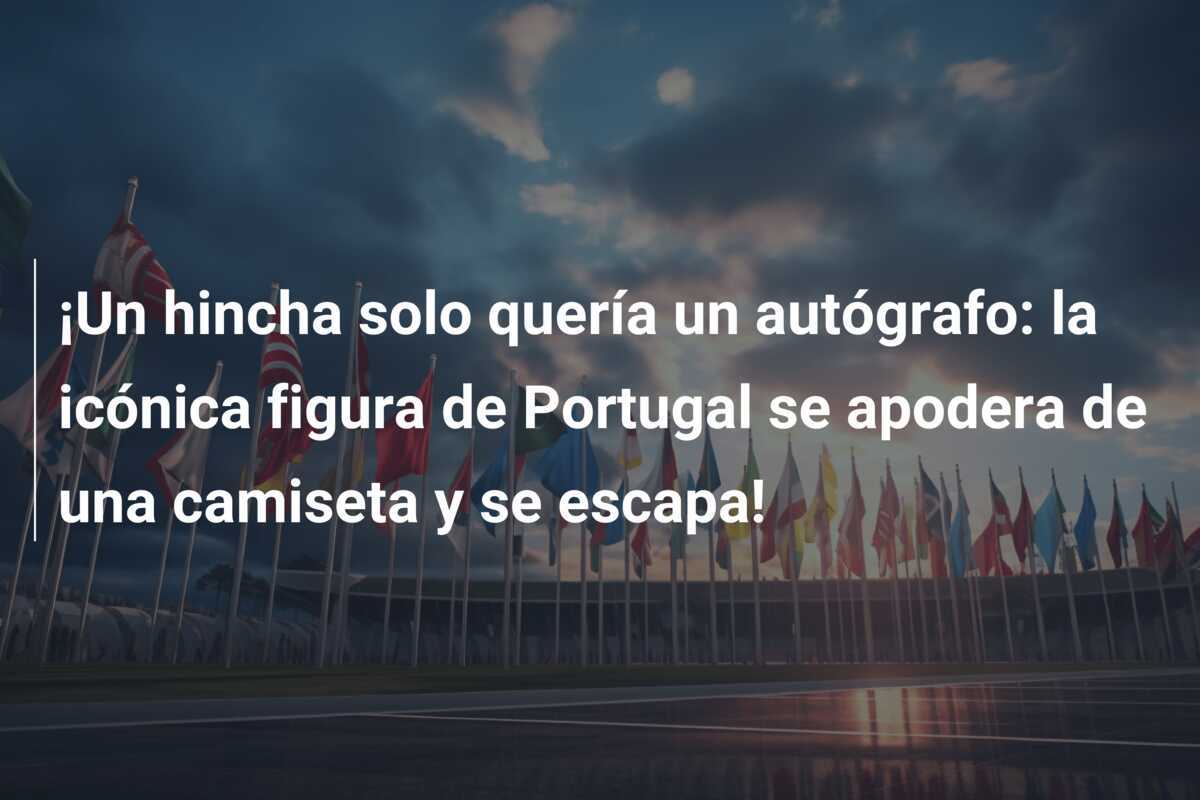 ¡Un hincha solo quería un autógrafo: la icónica figura de Portugal se apodera de una camiseta y se escapa!