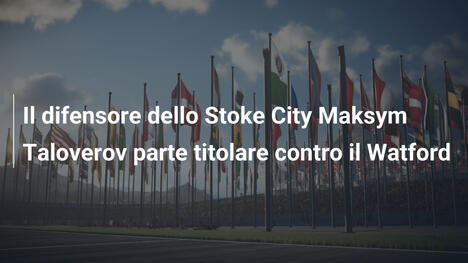 Il difensore dello Stoke City Maksym Taloverov parte titolare contro il Watford