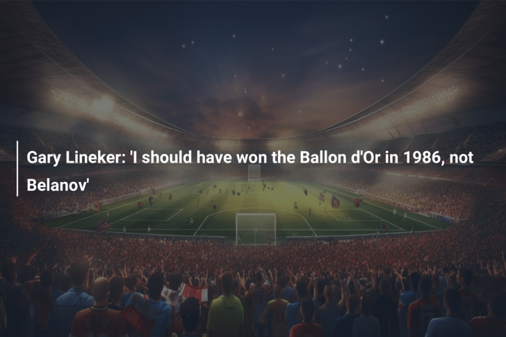 Gary Lineker: ‘I should have won the Ballon d’Or in 1986, not Belanov’
