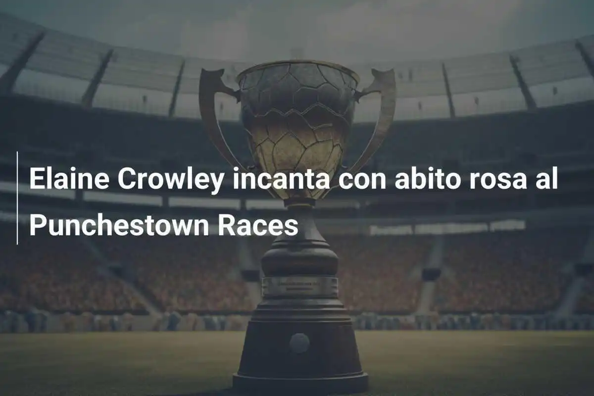 Elaine Crowley incanta con abito rosa al Punchestown Races