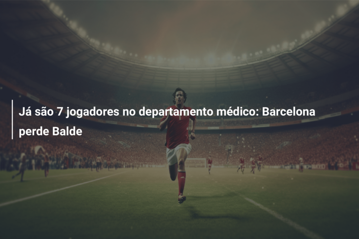 Já são 7 jogadores no departamento médico: Barcelona perde Balde